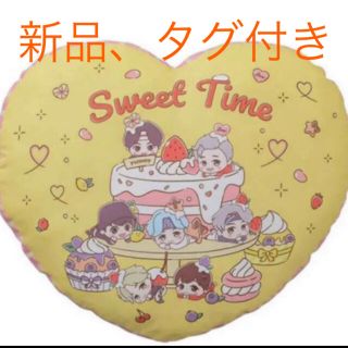 TinyTAN SweetTime プレミアムハート型クッションぬいぐるみ(アイドルグッズ)