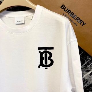 バーバリー(BURBERRY)の定価5.7万 21SS新作・新品・現行 胸元ワンポイントTB サイズM(Tシャツ/カットソー(半袖/袖なし))