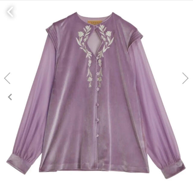 【値下】AMERI / UND VELOUR EMBROIDERY BLOUSE 2