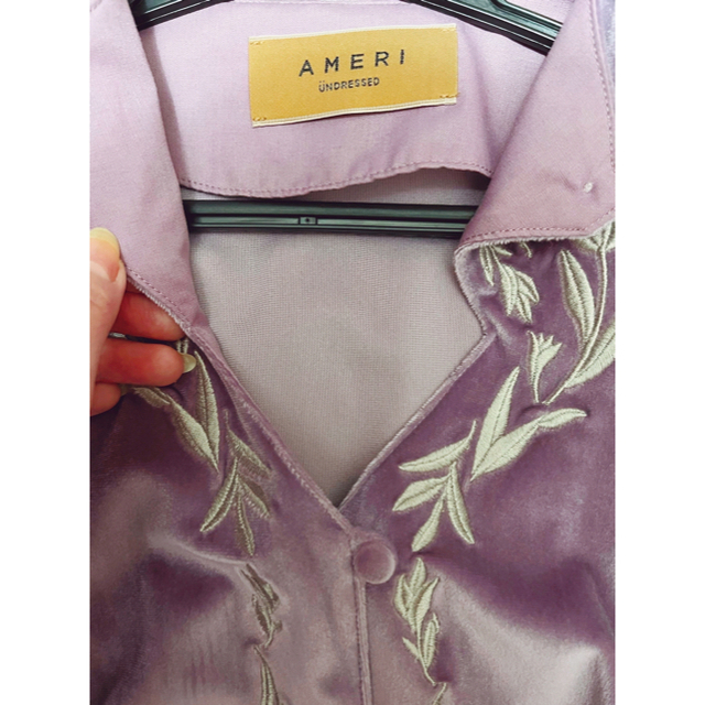 【値下】AMERI / UND VELOUR EMBROIDERY BLOUSE 3