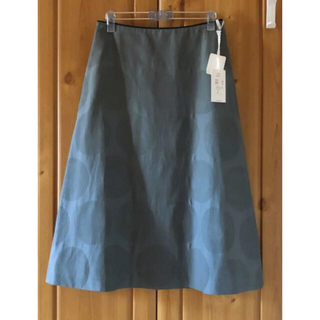 ミナペルホネン(mina perhonen)のミナペルホネン「kakurenbo」スカート blue gray 36(ロングスカート)