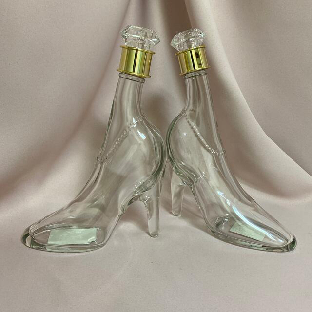 シンデレラ ガラスの靴 空瓶 スクリュータイプ 2個 ハンドメイドのフラワー/ガーデン(その他)の商品写真