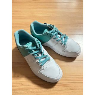 ラコステ(LACOSTE)のLACOSTE ラコステ スニーカー 23.5センチ ターコイズ(スニーカー)