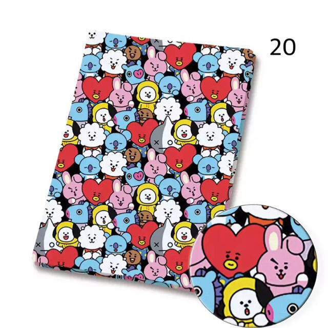 ★BT21★新入荷♡BTS 防弾少年団 バンタン 生地 布 ハギレ ハンドメイドの素材/材料(生地/糸)の商品写真