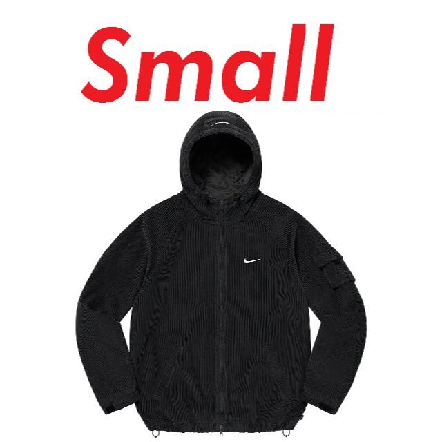 Supreme/Nike Arc Corduroy Hooded S Black