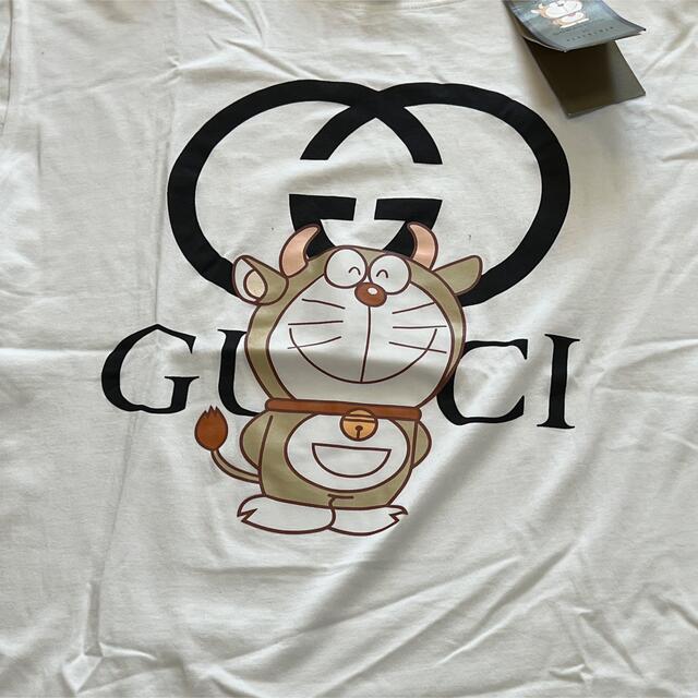 【激レア】牛ドラえもんグッチ 白Tシャツ | refletivo.com