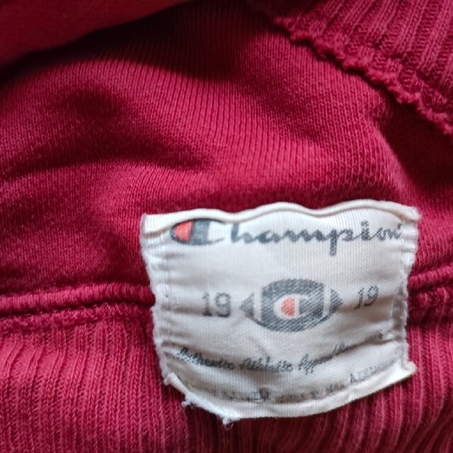 Champion(チャンピオン)のChampion　ビンテージ　ハーフジップ　カレッジ　スウェット　ダメージ メンズのトップス(スウェット)の商品写真