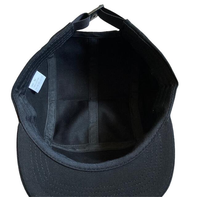 新品　未使用　ショートつば　短め　5パネル　ジェットキャップ　コットン　ブラック メンズの帽子(キャップ)の商品写真