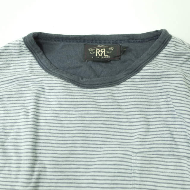 美品 RRL ボーダー ヘンリーネック Tシャツ