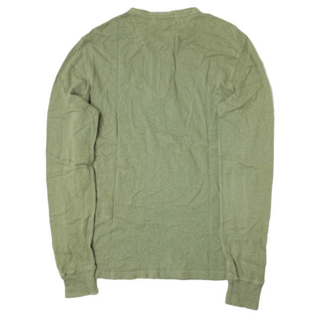 RRL(ダブルアールエル)のRRL ダブルアールエル HENLEY NECK L/S T-SHIRTS ヘンリーネックロングスリーブTシャツ S Olive 長袖 Double RL カットソー TEE フラットシーマ トップス【中古】【RRL】 メンズのトップス(Tシャツ/カットソー(七分/長袖))の商品写真