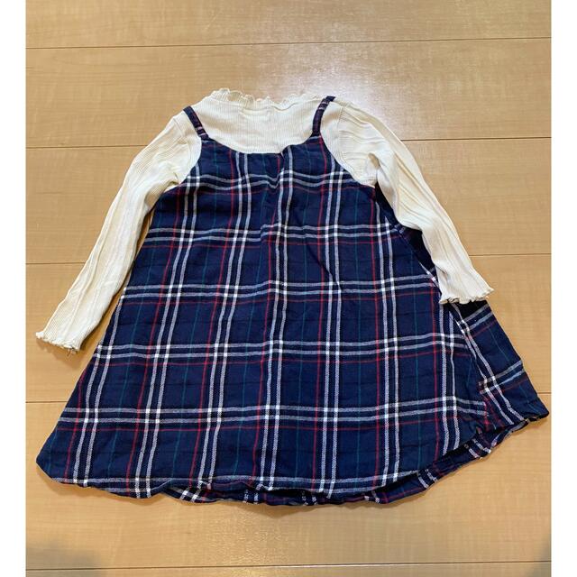 SHOO・LA・RUE(シューラルー)の【SHOO LA RUE】チェック柄長袖　90サイズ キッズ/ベビー/マタニティのキッズ服女の子用(90cm~)(Tシャツ/カットソー)の商品写真