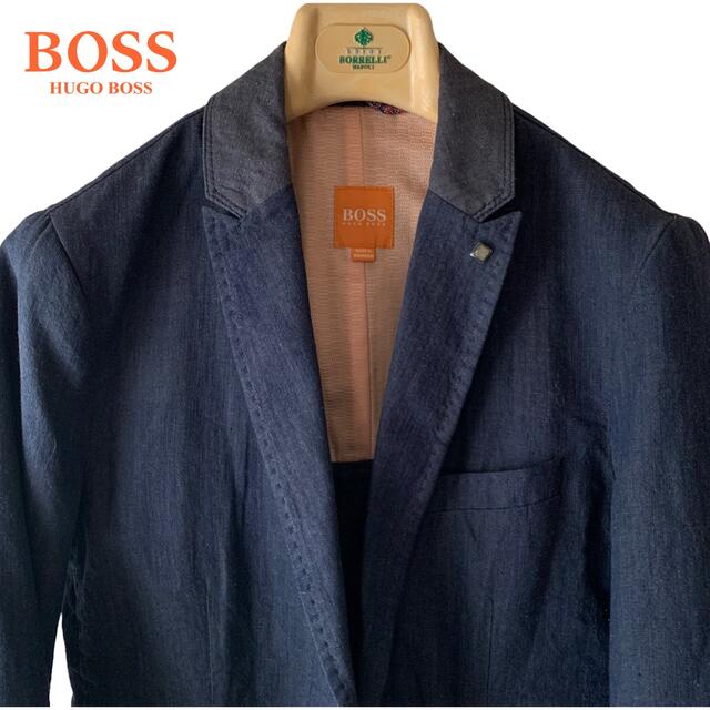 HUGO BOSS/軽量柔らか/インディゴネイビー/テーラードジャケット/春夏テーラードジャケット