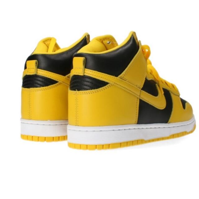 NIKE(ナイキ)のNIKE DUNK HIGH BLACK/VARSITY MAIZE メンズの靴/シューズ(スニーカー)の商品写真