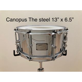 カノウプス  スネアドラム スチール 13”x6.5”(スネア)