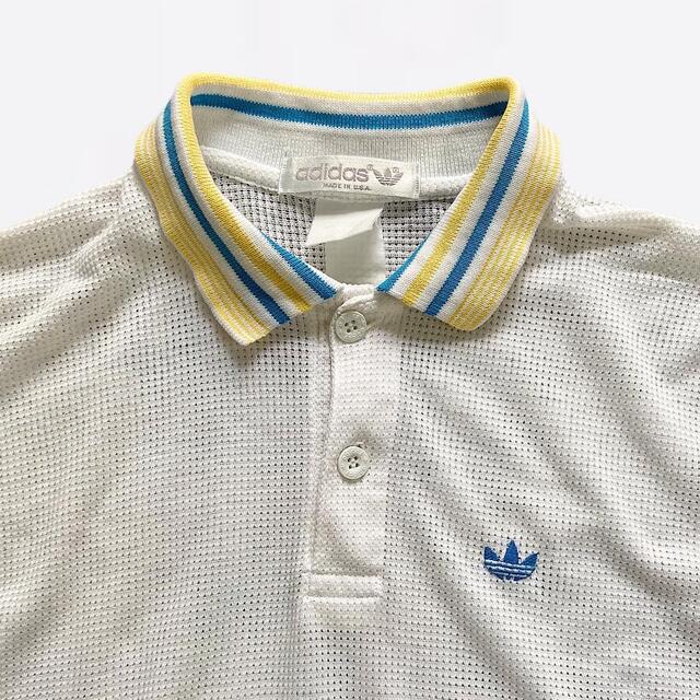 ◯ 80s VINTAGE Adidas メッシュポロシャツ