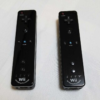 ウィー(Wii)のWii　リモコン　モーションプラス　黒　２つ(その他)