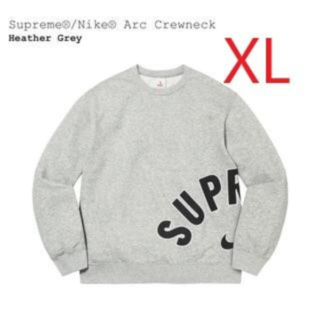 新品 XL  Supreme®/NIKE ARC Crewneck グレー