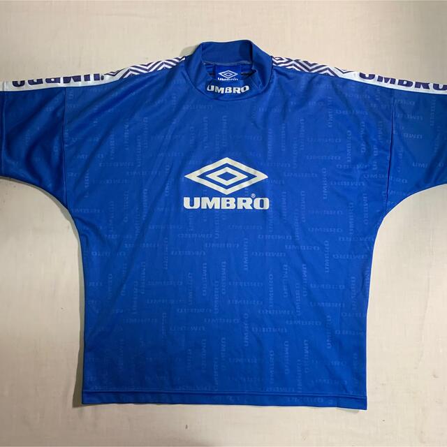 90’s UMBRO ゲームシャツ ホワイト×ネイビー