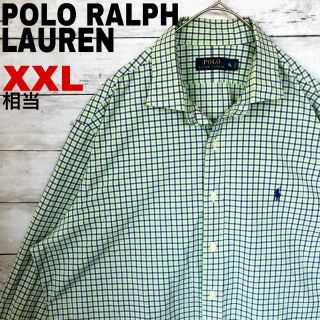 ポロラルフローレン(POLO RALPH LAUREN)のk11 US古着 ポロラルフローレン 長袖シャツ 刺繍ロゴ 春夏 開襟(シャツ)