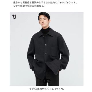 ユニクロ(UNIQLO)の【ユニクロ+j】ウールブレンド オーバーサイズシャツジャケット(その他)