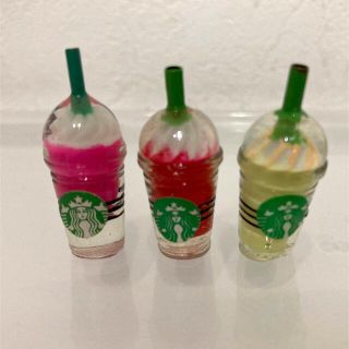 スターバックスコーヒー(Starbucks Coffee)のスタバ風 フラペチーノ ミニチュア 海外製 3個(その他)