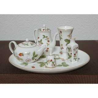 ウェッジウッド(WEDGWOOD)のウェッジウッド・ワイルドストロベリー ミニチュアセット(食器)