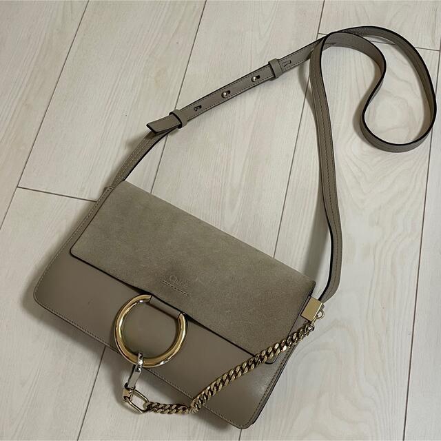 Chloe クロエ ショルダーバッグ フェイ グレー