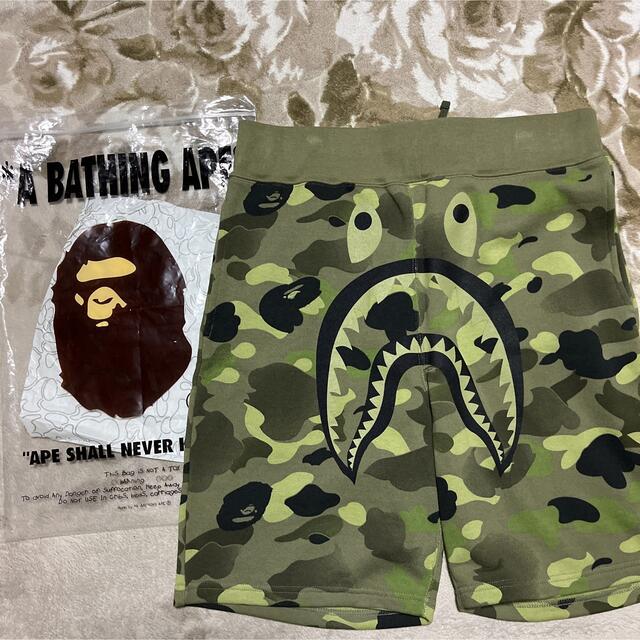 APE BAPE KAWS XO  SHARK PANTS パンツ　CAMO L