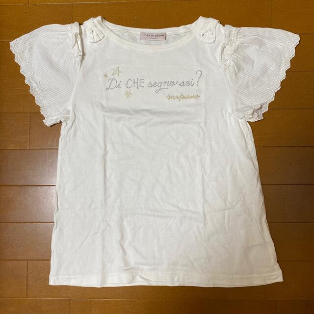 mezzo piano junior(メゾピアノジュニア)のメゾピアノ　Tシャツ　Lサイズ　160cm キッズ/ベビー/マタニティのキッズ服女の子用(90cm~)(Tシャツ/カットソー)の商品写真