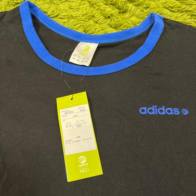 adidas(アディダス)の新品未使用adidasアディダスブラックTシャツLサイズ メンズのトップス(Tシャツ/カットソー(半袖/袖なし))の商品写真