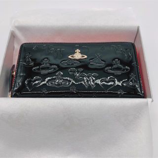 ヴィヴィアンウエストウッド(Vivienne Westwood)のヴィヴィアンウエストウッド　長財布　ブラック　オレンジ(財布)