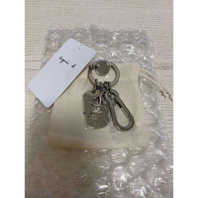 新品未使用 アニエスベー 定番人気メタルプレートキーホルダー 1