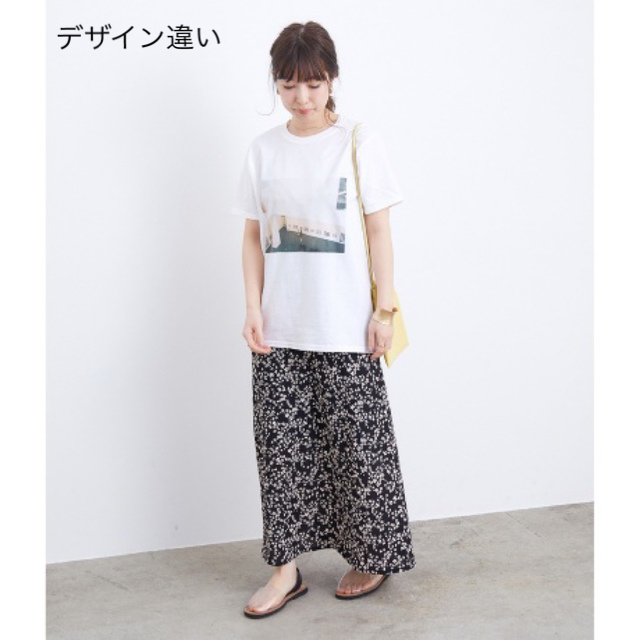 Adam et Rope'(アダムエロぺ)のアダムエロペ　フォトプリントTシャツ レディースのトップス(Tシャツ(半袖/袖なし))の商品写真