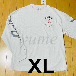 ナイキ(NIKE)の新品 XL ナイキ パリサンジェルマン ロンT ロングスリーブ グレー(Tシャツ/カットソー(七分/長袖))