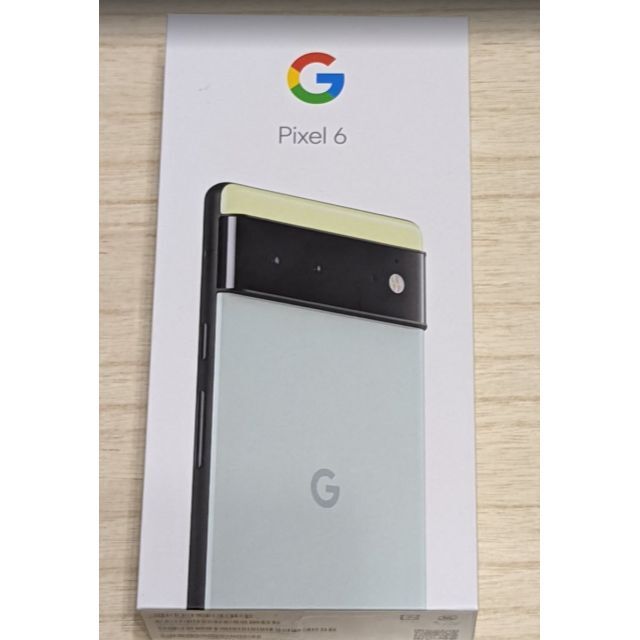 Google(グーグル)の未使用品　Google Pixel 6 128GB　Sorta Seafoam スマホ/家電/カメラのスマートフォン/携帯電話(スマートフォン本体)の商品写真
