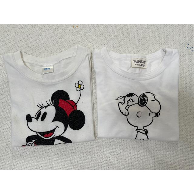 西松屋(ニシマツヤ)のＴシャツ　２枚セット キッズ/ベビー/マタニティのキッズ服女の子用(90cm~)(Tシャツ/カットソー)の商品写真