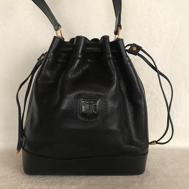 celine(セリーヌ)の【えみぽりん様 専用】CELINE セリーヌ ショルダーバッグ　黒 レディースのバッグ(ショルダーバッグ)の商品写真