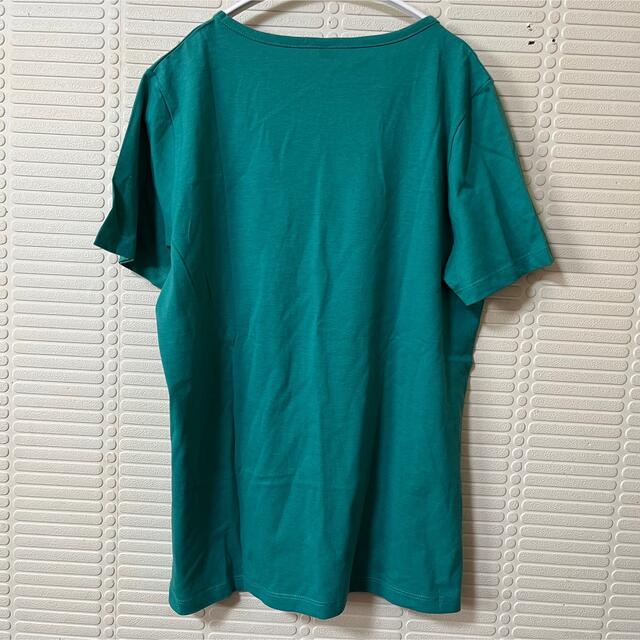 【美品】レディース  半袖　プリントTシャツ　部屋着　夏服　緑　グリーン レディースのトップス(Tシャツ(半袖/袖なし))の商品写真