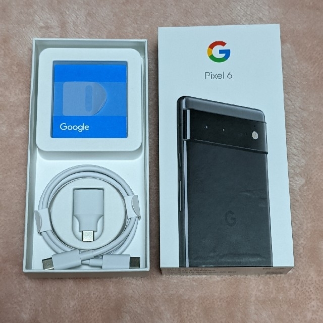 Google Pixel(グーグルピクセル)のPixel6 Stormy Black 128GB au SIMロック解除品 スマホ/家電/カメラのスマートフォン/携帯電話(スマートフォン本体)の商品写真