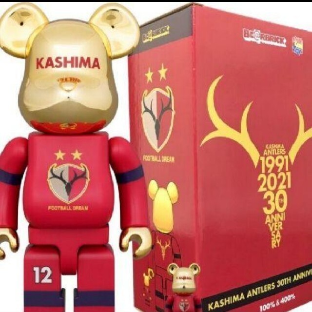 BE＠RBRICK 鹿島アントラーズ30周年記念ベアブリック100%&400%