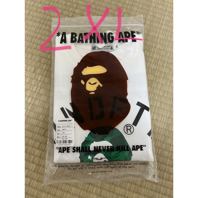 A BATHING APE / UNDEFEATED カレッジ Tシャツ エイプ