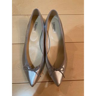 repettoレペット バレエ シューズデザインパンプス 371/2 シルバー