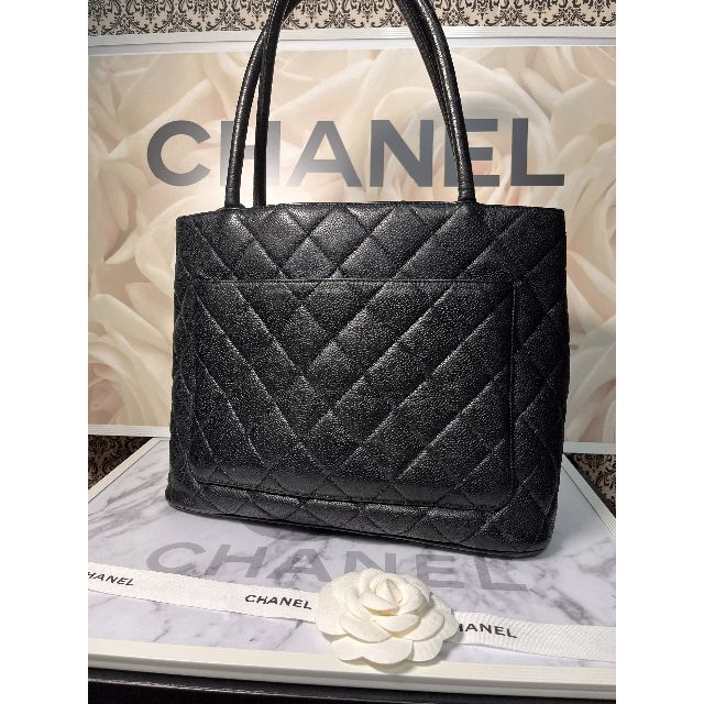 正規品☆カード、袋付！CHANEL シャネル 復刻トート ピンク キャビアスキン