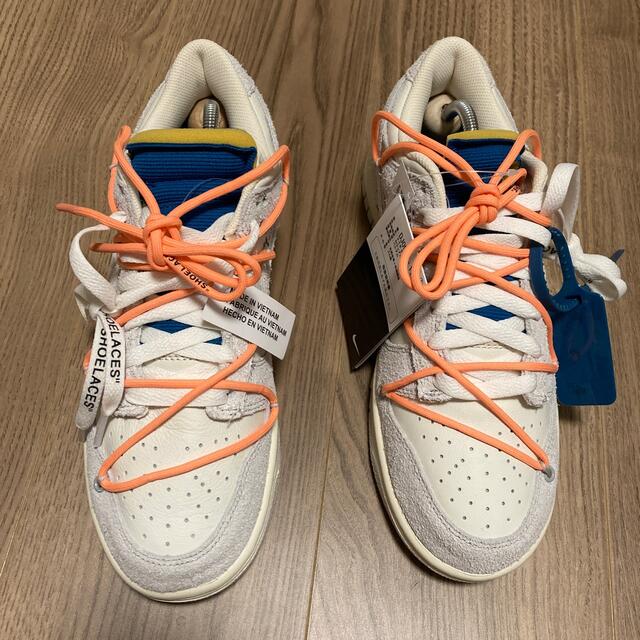 NIKE(ナイキ)の最安値OFF WHITE × NIKE DUNK LOW 1 OF 50 19 メンズの靴/シューズ(スニーカー)の商品写真