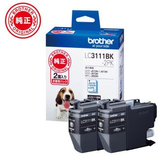 ブラザー純正】インクカートリッジブラック2個パック　LC3111BK-2PK　(PC周辺機器)