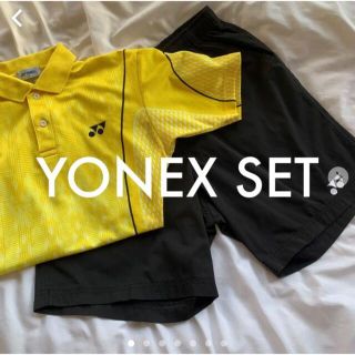 ヨネックス(YONEX)の【YONEX】ゲームシャツ・パンツ　上下2点セット　ユニセックスMサイズ(ウェア)