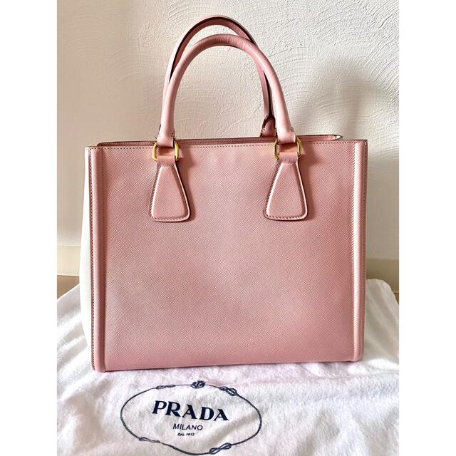 PRADA プラダ サフィアーノ バッグ バイカラー