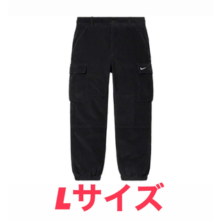 Supreme/Nike Arc Corduroy Cargo Pant 黒 L(ワークパンツ/カーゴパンツ)