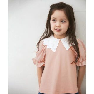 エニィファム(anyFAM)のエニィファム新品ボリューム袖 衿付き トップス(Tシャツ/カットソー)