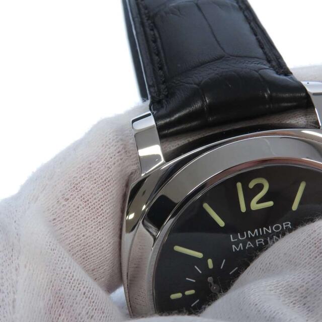 【本物保証】 箱・保付 超美品 パネライ PANERAI ルミノール マリーナ デイト メンズ 自動巻き オートマ 腕時計 PAM00104 OP6763